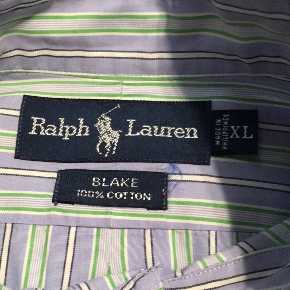 EUC,RALPH LAUREN LONG SLEEVE MEN’s SHIRT.100% Cotton Size XL NEVER WORN
